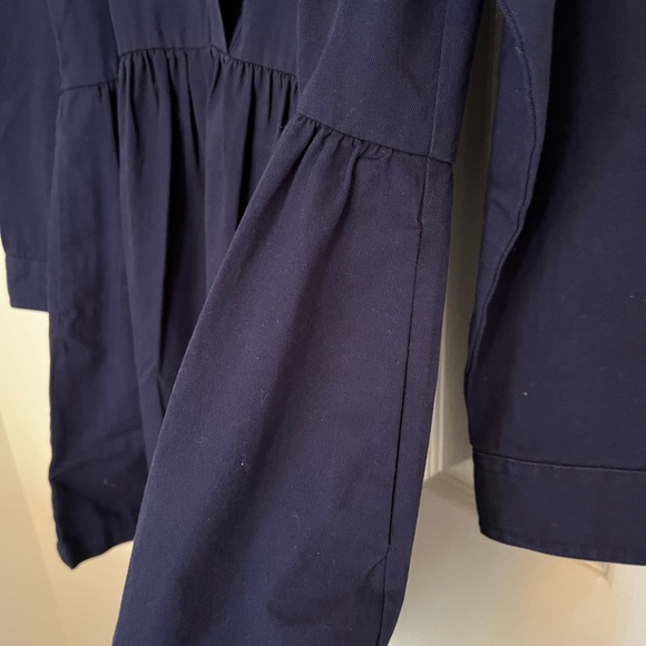 Draper James Utility Dress in Washed Twill, XS - Picture 7 of 11